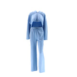 Women Co-Ord Set Hooded Long Sleeve Sweater Suit Loose and Elastic