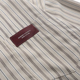 Men Long Sleeved T Shirt Long Sleeve Vertical Striped Shirt Men's Casual High Street Loose Shirt