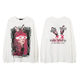 Men Long Sleeve Shirt Street Printing Long Sleeve T-shirt Men's and Women's Ins Sweater Couple