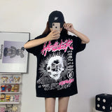 HS T Shirt Technology Touching Image Printing Casual Loose