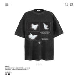 American vintage street T-shirt retro men's loose casual top