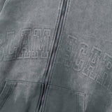 Men Hoodie Autumn and Winter Loose Casual Long Sleeves Distressed Hooded Jacket