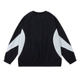 Men Hoodie Loose round Neck Long Sleeve Sweater Men's Spring and Autumn
