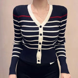 Women Long Sleeve Shirt V-neck Sweater Slim Long Sleeve Top Female