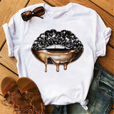 Print Women T Shirt Casual Short Sleeve