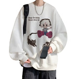 Men Hoodie Sweater Men's Autumn Fashion Brand Long Sleeve T-shirt Retro Loose