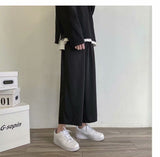 Men Sweatpants Men's Ice Silk Trendy Casual Pants Loose