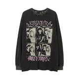 Men Long Sleeve Shirt Street Printing Long Sleeve T-shirt Men's and Women's Autumn and Winter Hiphop