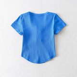 Women T-Shirt Short-Sleeved T-shirt Women's Summer round Neck Top