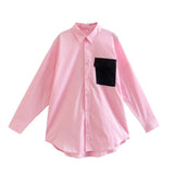 Women T-Shirt Shirt Women's Spring and Autumn Leisure Single-Breasted Shirt