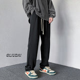 Men Sweatpants Drawstring Straight Pants Men's Spring and Autumn High Street Fashion Brand Loose