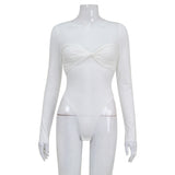 Women Jumpsuit Women's round Neck Long Sleeve Fashion Jumpsuit Bottoming