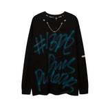 Men Long Sleeve Shirt Letter Printed T-shirt Men's and Women's Loose Long Sleeve T-shirt