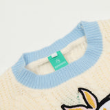 Women Sweater Short Sweater for Girls Autumn Leisure round Neck Long Sleeve