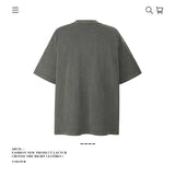 American vintage street T-shirt pure cotton retro men's and women's summer loose