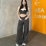 Women Pants Trousers Fashion Retro Street Overalls Loose
