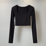 Women Long Sleeve Shirt Autumn and Winter Undershirt Women