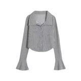 Women T-Shirt Spring Long Sleeve Short Top Vintage Shirt for Women