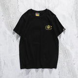 Bathing Ape T Shirt Cartoon Anime Short Sleeve White Loose Round Neck Summer T-shirt