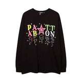 Men Long Sleeve Shirt Printed Couple Base Top Versatile Long Sleeve T-shirt for Men and Women