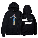 Skeleton Thermal Imaging Graphic Print Hoodie Men's
