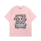 Men T Shirt Puff Print Short Sleeve T-shirt Men and Women Hip Hop Loose