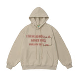 Men Hoodie Letters Printed Loose Sweatshirt Autumn and Winter