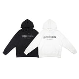 Palm Angle Hoodie Palm Angels Rhinestone Letter Logo Printed Hoodie Hoodie