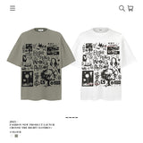 American vintage street T-shirt vintage cotton summer boys loose