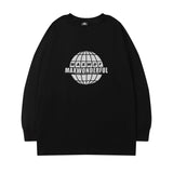 Men Long Sleeve Shirt round Neck Long Sleeve T-shirt Men and Women Street Hip Hop Preppy Style