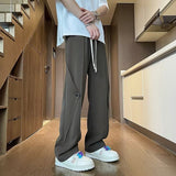 Men Sweatpants Drape Ice Silk Pants Men's Summer