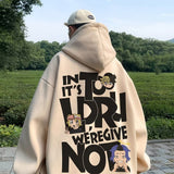 Men Hoodie Hooded Sweater Men's Autumn Printed Loose Casual