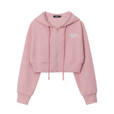 Women Hoodie Waffle Cardigan Sweater Casual Girl Autumn Coat