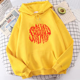 SAPNAP Letter Print Hooded Men Women Creativity Trendy Hoodie