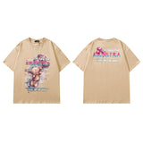 Men T Shirt Sweet Cool Bunny Printed Short Sleeve T-shirt Men and Women Couple Retro