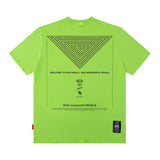 Men T Shirt Vintage Letter Print Short Sleeve T-shirt Men and Women Casual