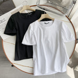 Women's T-Shirt Summer Short-Sleeved T-shirt Women's Loose round Neck