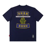 Men T Shirt Spring Summer Chinese Style Text Printed Short Sleeve T-shirt Men and Women Street