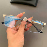 CHH Chrome Hearts Glasses Pure Titanium Ultra Light Retro Versatile Half Frame Business Myopia Glasses Frame