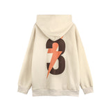 Men Hoodie Printed Hoodie Spring and Autumn European and American Loose Long-Sleeved Hoodie Men