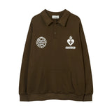Men Hoodie Hip Hop American Love Character Printing Lapel Sweatshirt