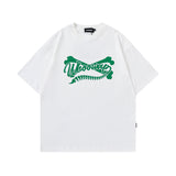 Men's T Shirt Printed round Neck T-shirt Men's and Women's Cotton Short Sleeve