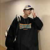 Men Hoodie Spring and Autumn round Neck Sweater Ruan Handsome Casual Jacket Men's Loose All-Matching