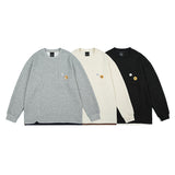 Unisex Hoodie Color Matching Crew Neck Pullover Sweatshirt Men's and Women's Casual Loose