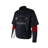 Unisex long-sleeved shirt men's autum lapel polo shirt