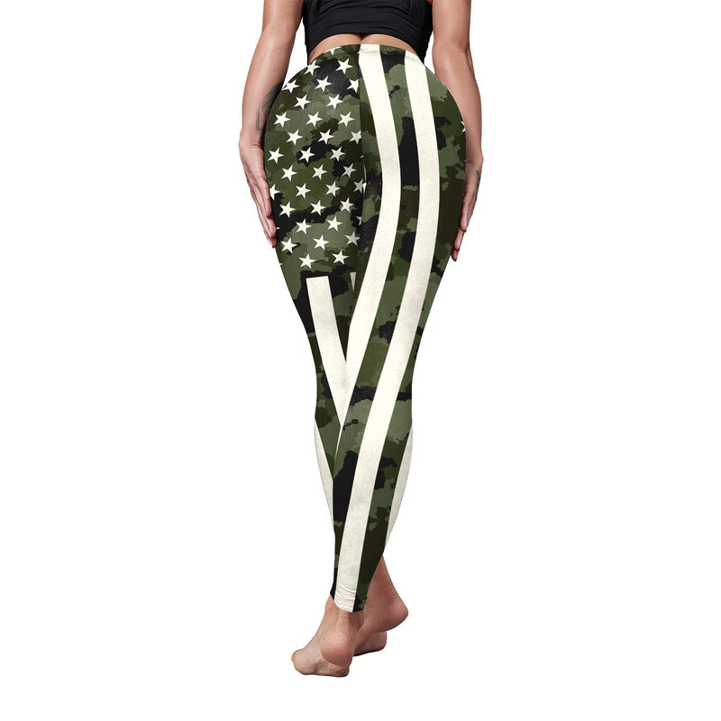 National Flag Day Leggings Spring and Summer Fans Print Leggings Independence Day Clothing