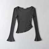 Women T-Shirt Autumn Pure Desire Style Long Sleeve Temperament Top