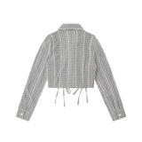 Women Long Sleeve Shirt Women's Slim Fit Design Sense Casual Short