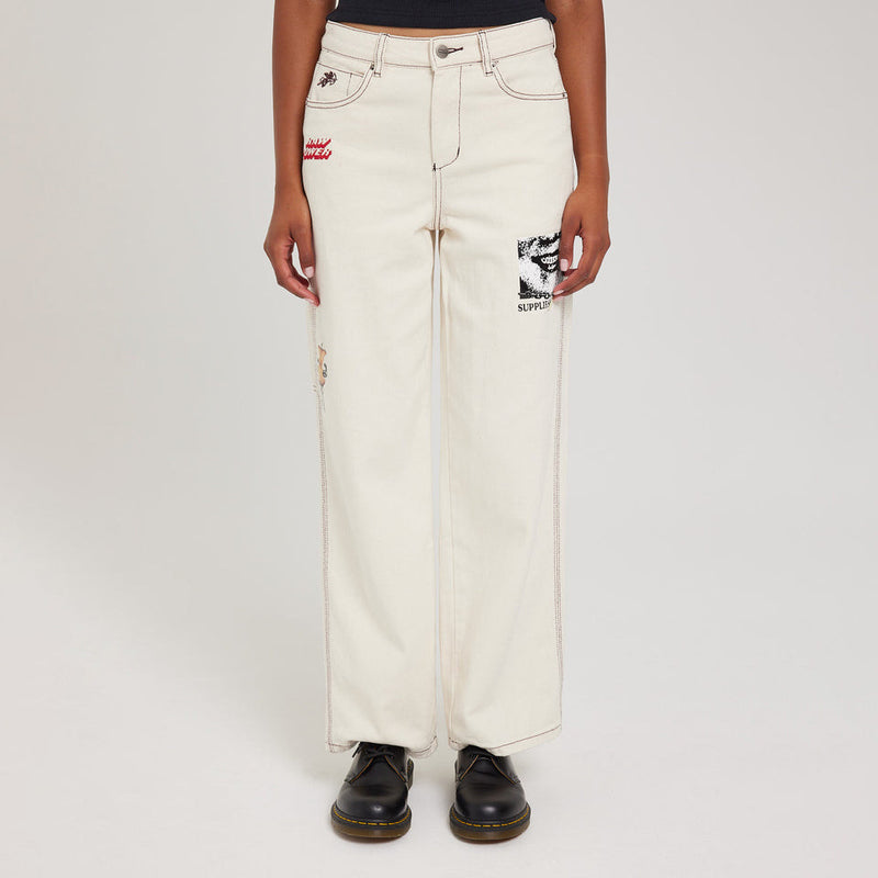 Women Cargo Pants Casual Straight-Leg Jeans Women's Loose