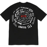 Mens T-shirts 21SS Spiral Tee Swirl Spiral Red Label Gossip box logo Short Sleeve Crew Neck T-shirt